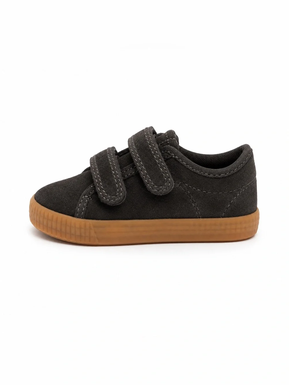 ZARA Baby Kids Gray Suede Double Velcro Sneakers EU 21